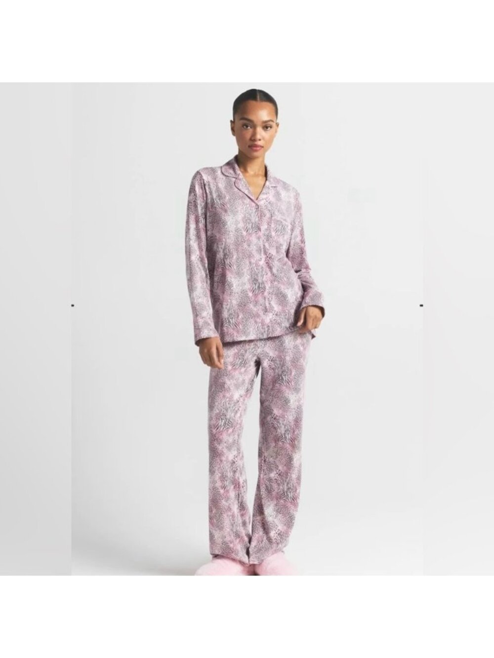 SKIMS SLEEP Long sleeve Button up SET SIZE-XS